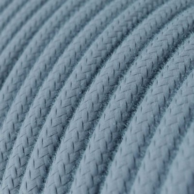 Cable decorativo textil a metros homologado azul oceano