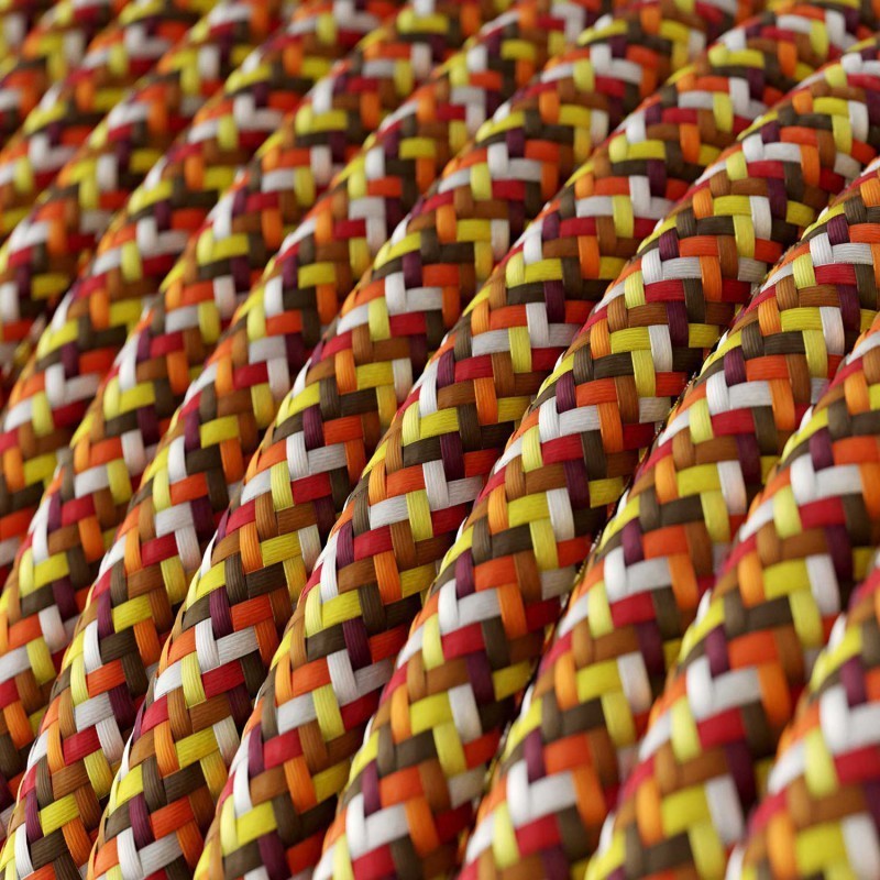 Câble décoratif textile à mètres homologué pixel rétro