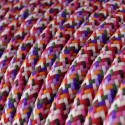 Câble décoratif textile à mètres homologué pixel pink
