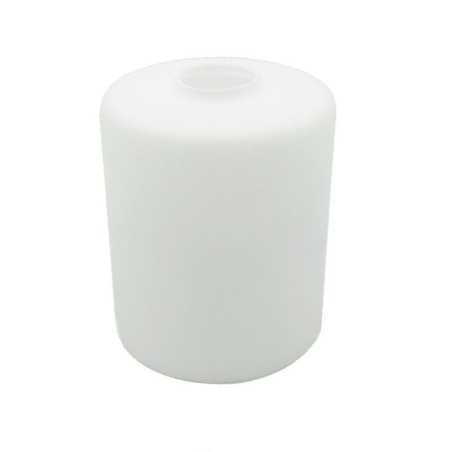 Cylindre en verre blanc mat pour lampes de 120mm