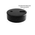 Support métal noir pour bouton interrupteur 80mm