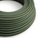 Câble décoratif textile à mètres homologué vert foncé