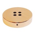 Support métallique en cuivre brillant de 100 mm de diamètre et quatre sorties.