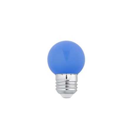 Ampoule LED sphérique bleu pour guirlande 1,5W E27