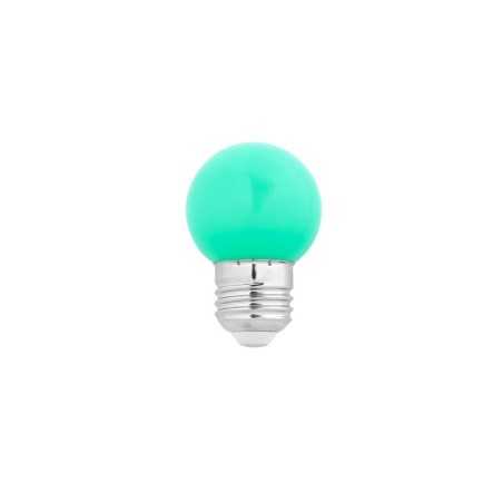 Ampoule LED sphérique vert pour guirlande 1,5W E27