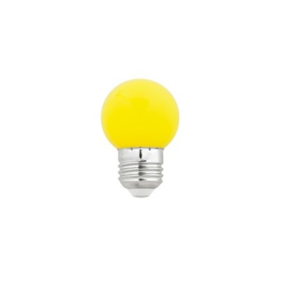 Ampoule LED sphérique jaune pour guirlande 1,5W E27