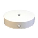 Support métal couleur blanche 160mm diamètre et une sortie