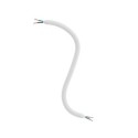 Tube flexible recouvert de tissu couleur blanc