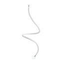 Tube flexible recouvert de tissu couleur blanc