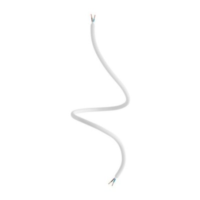 Tube flexible recouvert de tissu couleur blanc