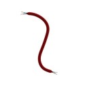 Tube flexible recouvert de tissu couleur rouge