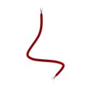 Tube flexible recouvert de tissu couleur rouge