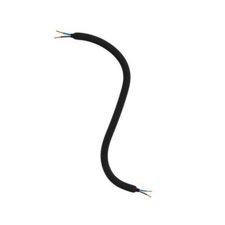 Tube flexible recouvert de tissu couleur noir
