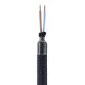 Tube flexible recouvert de tissu couleur noir