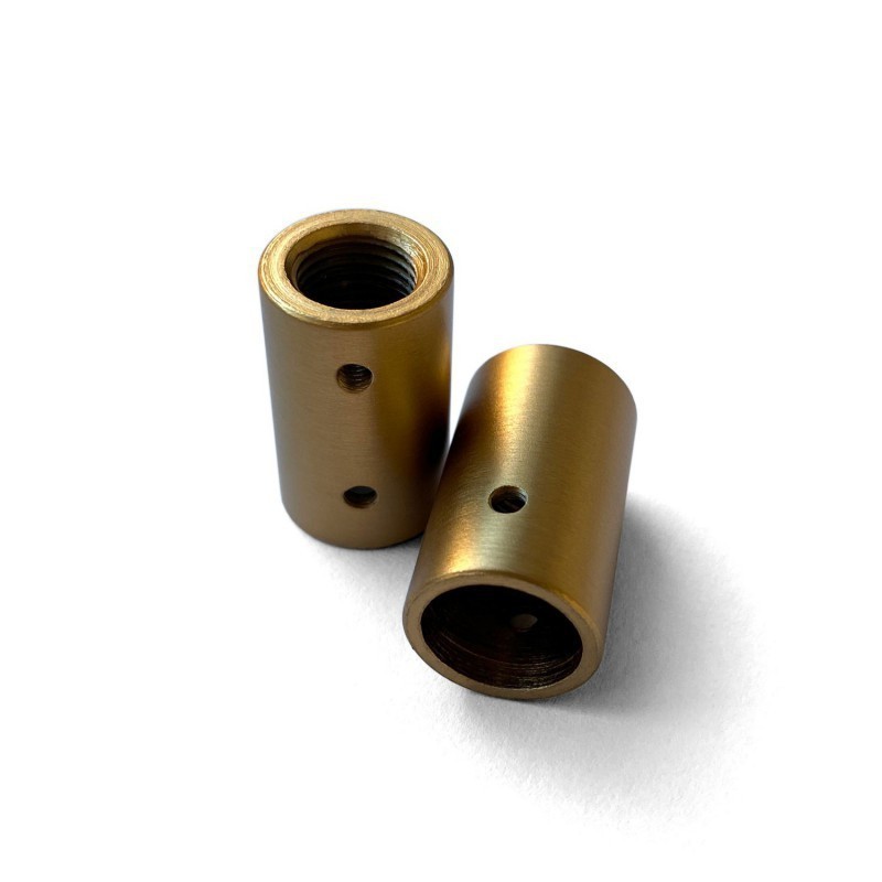 2 x Embout décoratif couleur bronze pour tube flexible