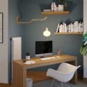 Bras en bois extensible et articulé pour lampes