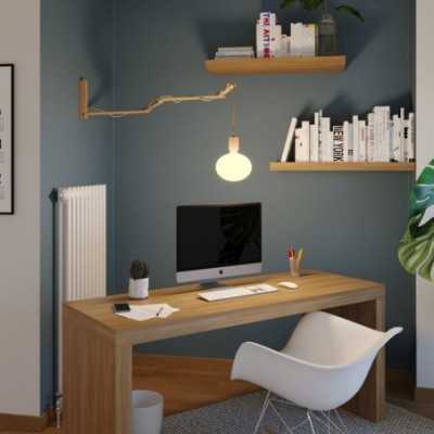 Bras en bois extensible et articulé pour lampes