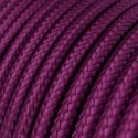 Câble décoratif textile à mètres homologué couleur violet