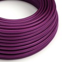 Câble décoratif textile à mètres homologué couleur violet