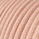 Câble décoratif textile à mètres homologué couleur saumon