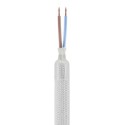 Tube flexible recouvert de tissu couleur argent