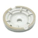 Rosace de plafond en porcelaine avec gravure rétro 71mm
