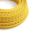 Câble textile torsadé 2x0.75mm² couleur jaune