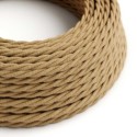 Câble décoratif textile tressé à mètres homologué couleur jute