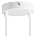Support en métal blanc diamètre 120mm et deux sorties