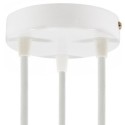 Support en métal blanc diamètre 120mm et trois sorties