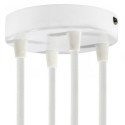 Support en métal blanc diamètre 120mm et quatre sorties