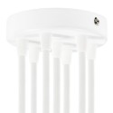 Support en métal blanc diamètre 120mm et sept sorties
