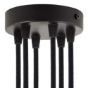 Support métal couleur noir diamètre 120mm six sorties