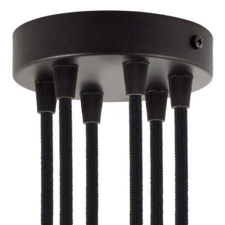 Support métal couleur noir diamètre 120mm six sorties