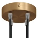 Support métal couleur laiton diamètre 120mm quatre sorties