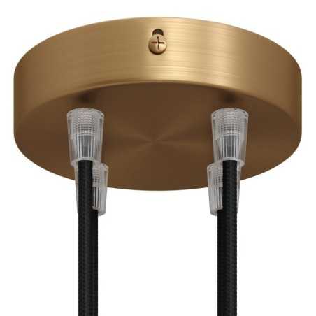 Support métal couleur laiton diamètre 120mm quatre sorties