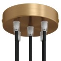 Support métal couleur laiton diamètre 120mm cinq sorties