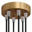 Support métal couleur laiton diamètre 120mm six sorties