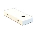 Base applique murale blanche 90mm x 36mm x 16mm