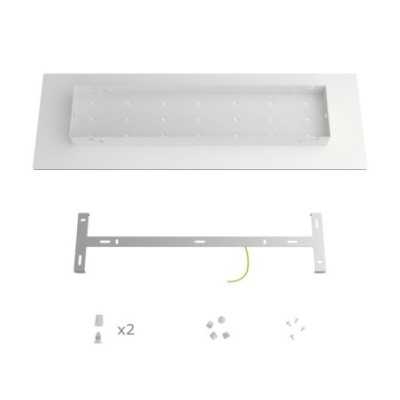 Support métal noir 675mm long x 225mm large 3 trous
