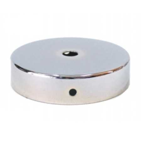 Support en métal chromé brillant de 80 mm de diamètre et une sortie
