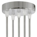 Support couleur chromée diamètre 120mm cinq sorties