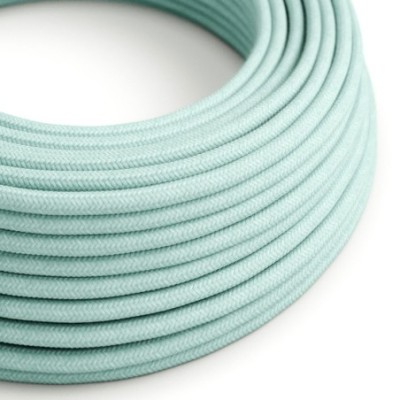 Cable decorativo textil a metros homologado verde pastel