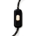 Interrupteur unipolaire switch couleur noir et or