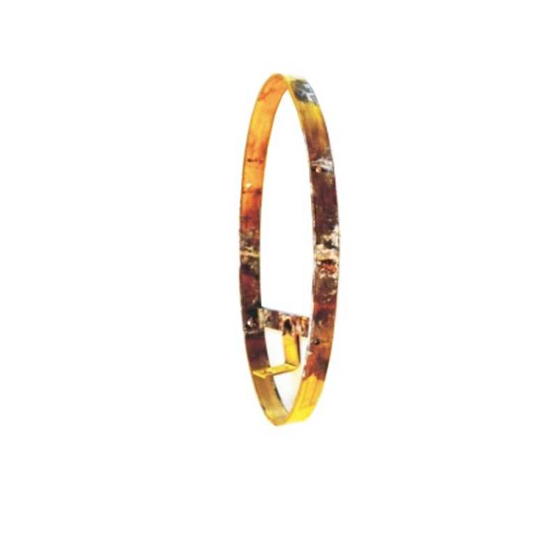 Cadre ovale en laiton pour applique murale 260mm x 95mm