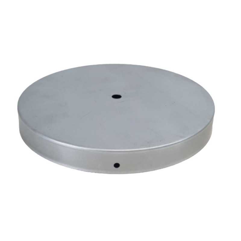 Support métal fer 200mm diamètre x 25mm et une sortie