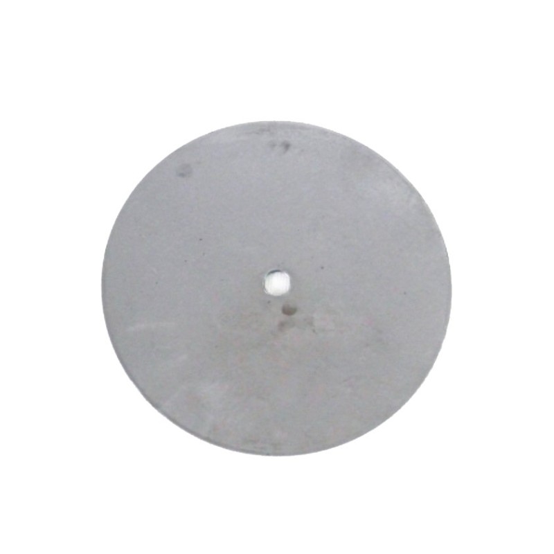 Plaque de fer ronde trou central filetage M10 et 3mm