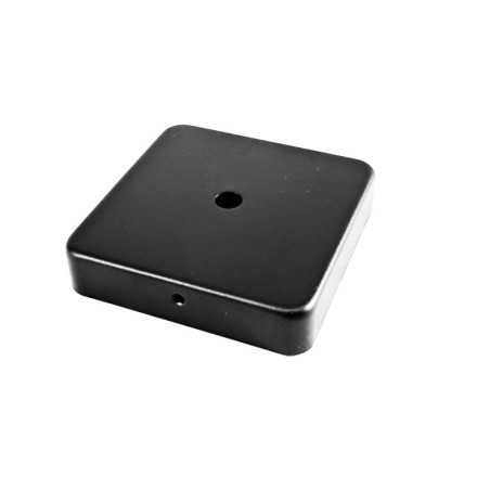 Support métallique couleur noir 90mm x 90mm x 21mm