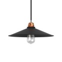 Abat-jour conique noir style industriel 300mm x 60mm