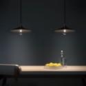 Abat-jour conique noir style industriel 300mm x 60mm
